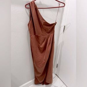 Felt so happy midi dress in dusty rose. Brand new